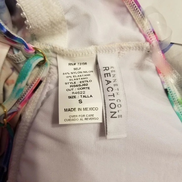 NWT Kenneth Cole Cabana Cutie Tankini Swim Top S - Picture 9 of 9